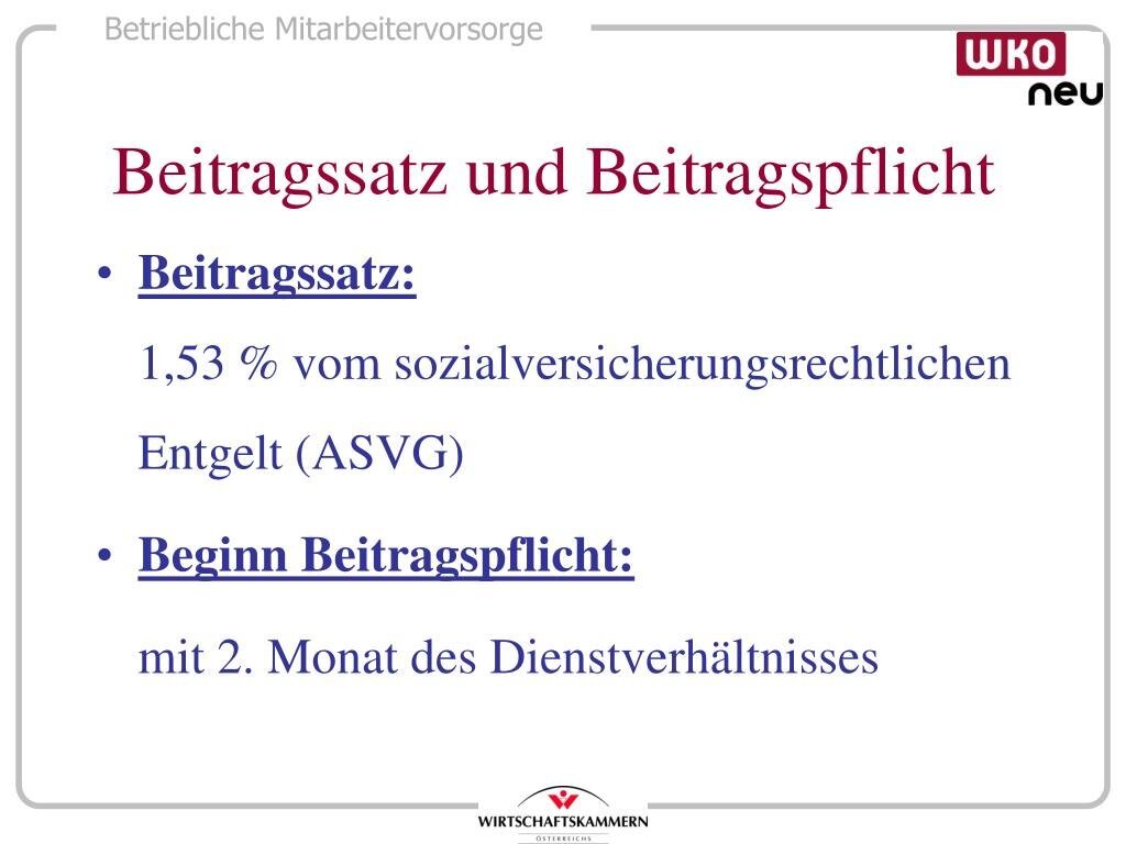 Beitragspflicht und Kosten