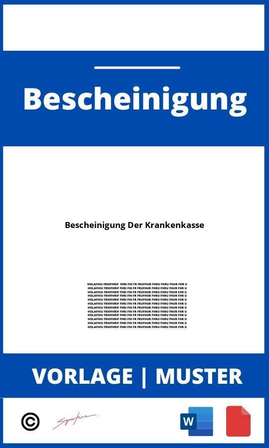 Bestätigung der neuen Krankenkasse einholen