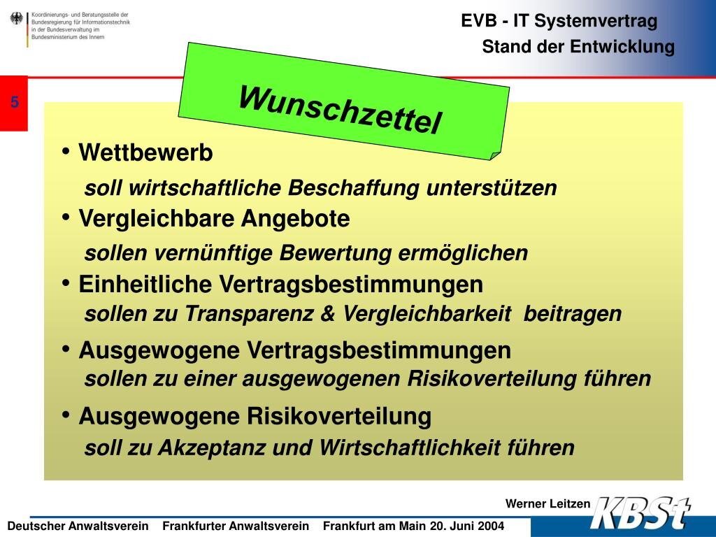 Prüfung der Vertragsbedingungen und Leistungen