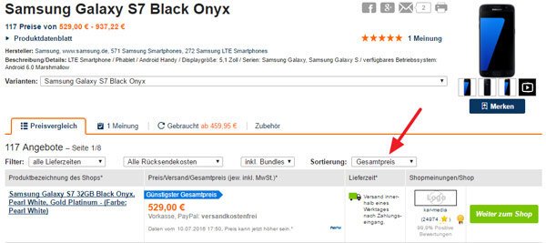 Wie finde ich den günstigsten Tarif?