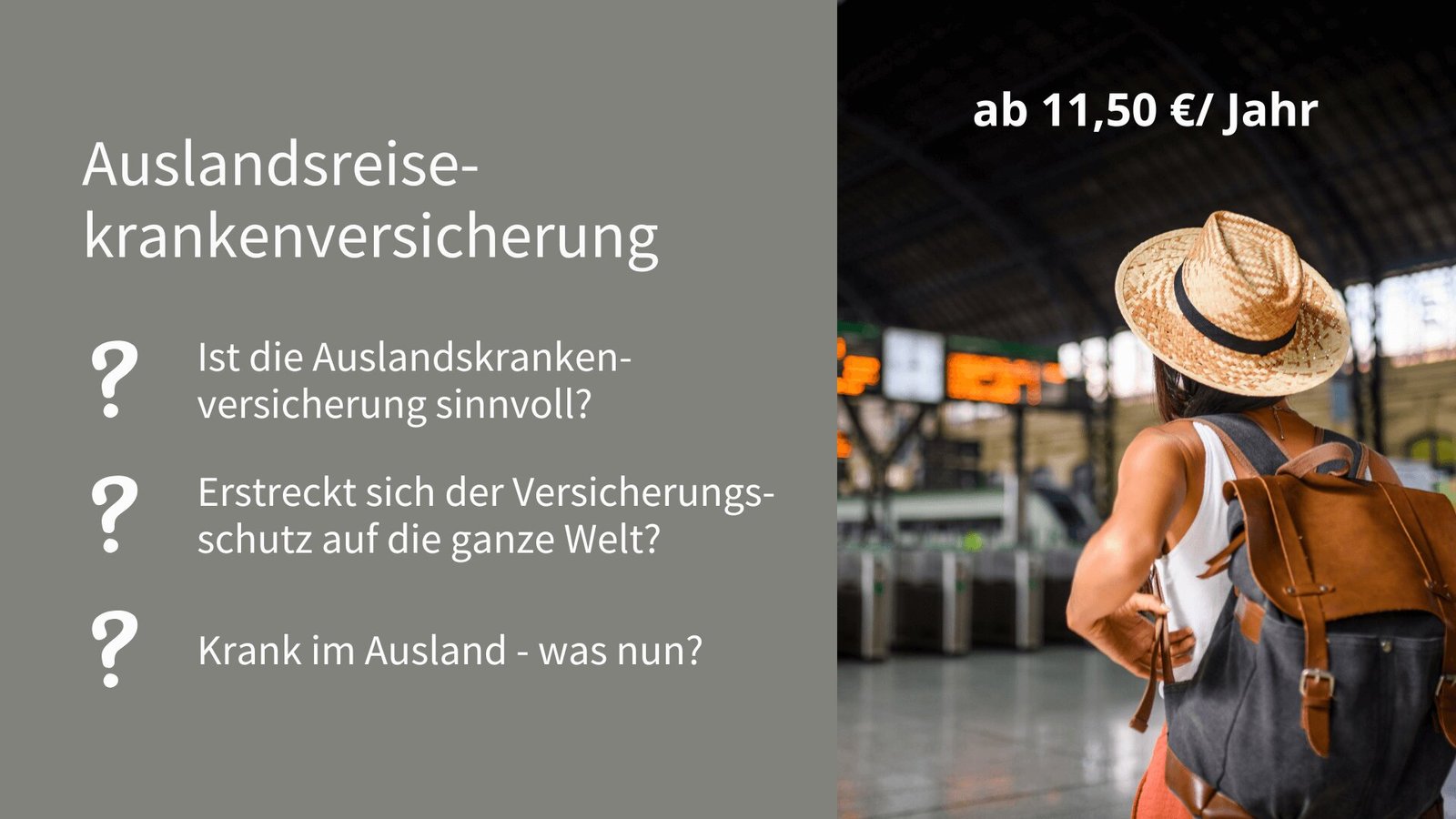 Wie hoch sind die Kosten für eine Auslandsreisekrankenversicherung?