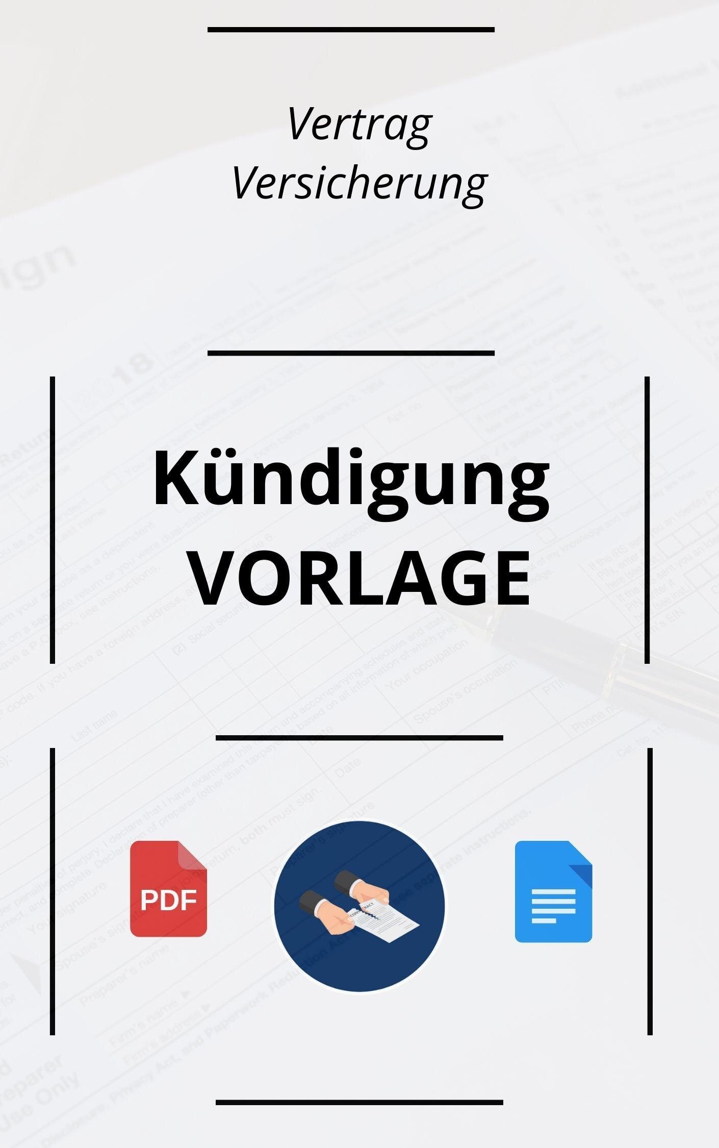 Wie kann ich den Versicherungsvertrag kündigen?